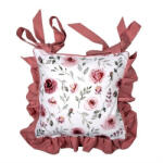 Clayre & Eef Székpárnahuzat 40X40cm, 100% Pamut, Rustic Rose - fizz