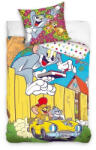 Carbotex Tom és Jerry ágyneműhuzat fast car 140x200cm 70x90cm