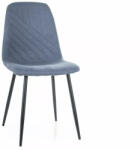 SIGNAL MEBLE Twist Nea Étkezőszék Fém Farmer Kék Átlós Varrással
