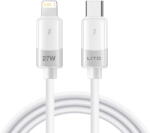 Lito Cablu de Date Fast cu Mufe Lightning, Type-C - Lito Liquid Silicone (LD07) - White (KF2355207) - vexio