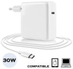Lamtech Incarcator de retea Type-C 3.1, 30W, 15V, 2A, Cablu 2m, Alb - vexio