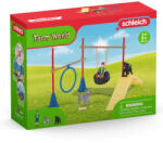 Schleich Schleich, Farm World, teren amenajat pentru catei, set, 42536 Figurina