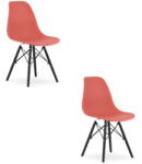 Bravolo OSAKA cinóber Szék / Fekete Lábak x 2