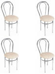  Nizza étkezőszék króm + sonoma 4 db - fizz