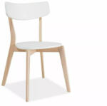 SIGNAL MEBLE Tibi Skandináv MDF Étkezőszék Fehér Tölgy Vázzal