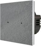 Luxion Intrerupator Dublu cu Touch din Marmura LUXION, 500W - culoare gri