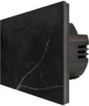 Luxion Intrerupator Dublu cu Touch din Marmura LUXION, 500W - culoare negru