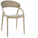 SIGNAL MEBLE Glis II Modern PP Műanyag Bézs Egymásba Rakható Szék