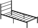 ASIR GROUP FERON fém egyszemélyes ágy 90x200 cm, fekete, teherbírás 120 kg 837WST1119 (AS3236)