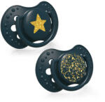 LOVI Силиконови залъгалки Lovi - Stardust, 3-6 m, 2 броя, Зелени (22/893_gre)