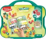 Maped Creativ Nyomdázó készlet, foglalkoztató füzettel, bőröndben, MAPED CREATIV "Stamps", dinoszaurusz 907091 (907091)