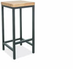 Signal Metro H-1 Fa Bárszék Fekete Fém Vázzal