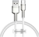 Baseus Cablu USB to USB-C 66W 1M Alb Baseus CAKF000102 Cafule Series Metal