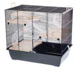INTER-ZOO Pet Products Rágcsáló kalitka PINKY III COLOR - 50 x 33 x 45, 5 cm FEKETE (G305-01)
