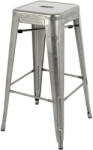 King Home Tower 76 Fém Bárszék Ezüst