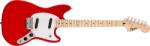 Squier Sonic Mustang Maple Fingerboard White Pickguard Torino Red