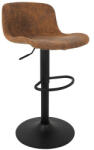 King Home STOR Állítható Bárszék PU Bőr Barna Vintage