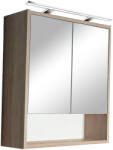 Leziter Dulap suspendat cu oglindă Luna 60, stejar Sonoma (LUNA60FSTST)