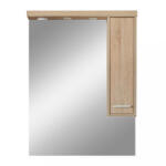 Leziter Dulap suspendat cu oglindă Nerva 75 cm, stejar Sonoma (MS75FKZSTST)