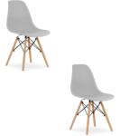 Bravolo OSAKA Szék Szürke / Természetes Lábak x 2