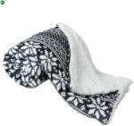  Kétoldalas bárány takaró, téli motívum, 150x200, MALENA