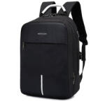 Astrum LB220 bélelt laptop hátizsák / táska 15col-ig vízhatlan Oxford PU beépített külső USB-porttal fekete