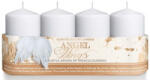  Henger gyertya adventi illatos- Angel wings 40x70 (4db/cs) sb563 - ár/csomag (PE-8613)