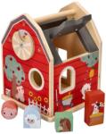 Adam Toys Fermă Sortator din Lemn cu Cuburi
