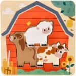 Adam Toys Puzzle stratificate cu animale de la fermă Puzzle