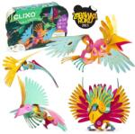 CLIXO Clixo, Păsări tropicale din pădurea tropicală, set de construcție magnetică 22 bucăți