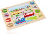 Viga Toys 2 az 1-ben Járművek kirakó - puzzle és árnyékkereső játék