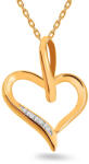 Heratis Forever Arany medál gyémántokkal szív 0.015 ct BSBR044