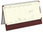 Toptimer Asztali naptár kép nélküli TOPTIMER C051 álló sárga lapos bordó 2026 (C510T-002)