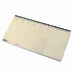 Realsystem Asztali naptár kép nélküli REALSYSTEM fekvő sárga lapos blokktömbös zöld 2026 (7942-18) - robbitairodaszer