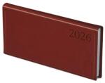 Toptimer Zsebnaptár TOPTIMER Traditional T030 fekvő fehér lapos bordó 2026 (T030T-002) - robbitairodaszer