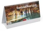 Toptimer Asztali naptár képes TOPTIMER T066 álló fehér lapos Fantasztikus tájak 2027 (T662P-00P) - robbitairodaszer