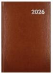 Alisca Határidőnapló ALISCA B/5 napi fehér lapos barna 2027 (260600/B) - robbitairodaszer