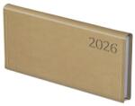 Toptimer Zsebnaptár TOPTIMER Traditional T030 fekvő fehér lapos bézs 2026 (T030T-007) - robbitairodaszer