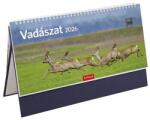 Toptimer Asztali naptár képes TOPTIMER T054 álló fehér lapos Vadászat kék 2026 (T543T-004)