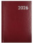Alisca Határidőnapló ALISCA B/6 napi fehér lapos bordó 2027 (260602/BO) - robbitairodaszer