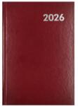 Alisca Határidőnapló ALISCA A/5 napi fehér lapos bordó 2027 (260601/BO) - robbitairodaszer
