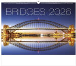 TopTimer Falinaptár TOPTIMER T092 450x315mm fekvő Bridges 2026 (23_0130522)