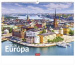 TopTimer Falinaptár TOPTIMER T093 420x310mm fekvő Európa 2026 (T9300-13F) - papir-bolt