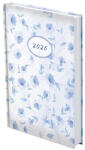 TopTimer Határidőnapló TOPTIMER Joy J021 A/5 napi fehér lapos Kék virág 3D 2026 (T021J-217) - papir-bolt