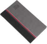 REALSYSTEM Zsebnaptár REALSYSTEM Kensington fekvő fehér lapos szürke 2026 (5711-71) - papir-bolt