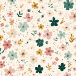 Takoy Prémium pamut NELA mini virágok Romantikus délután