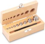 KERN súlykészlet precíziós mérlegekhez 1 g - 100 g fa dobozban, OIML F2 súlyosztály (334-03)