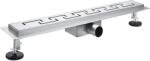 Rigoleinox Rigola dus cu gratar Greek, integral din inox, lungime 40cm