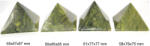  Piramida din Serpentin Mineral Natural - 58-65 x 76-87 x 75-87 mm - 1 Buc