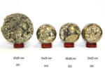  Sfera din Pirita Druzica Minerala Naturala - 54-80 x 54-80 mm - 1 Buc